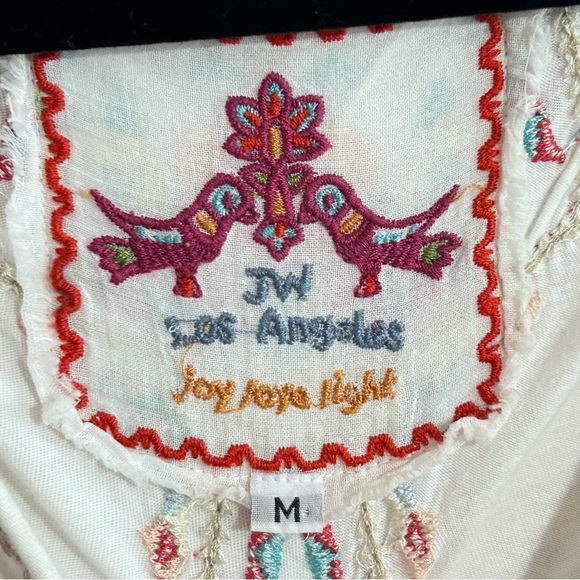 Johnny Was Embroidered Cotton Tank Dress - Picture 9 of 11